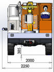 KC2008J machten Shotcrete-Ausrüstung gegliederte Art für Untergrund und Bergbau nass