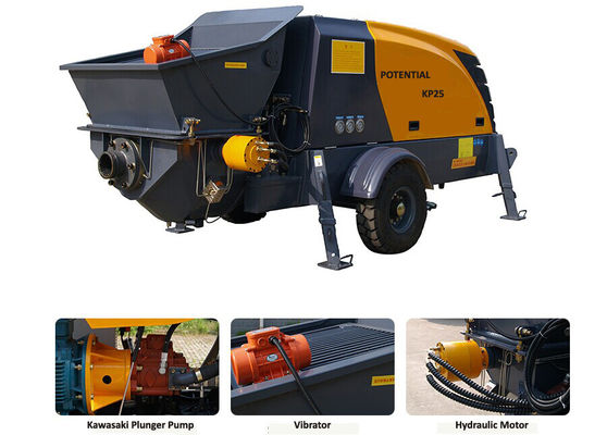 Elektromotor nasse der Shotcrete-Maschinen-25 Trichter-Kapazität Würfel-des Meter-300L