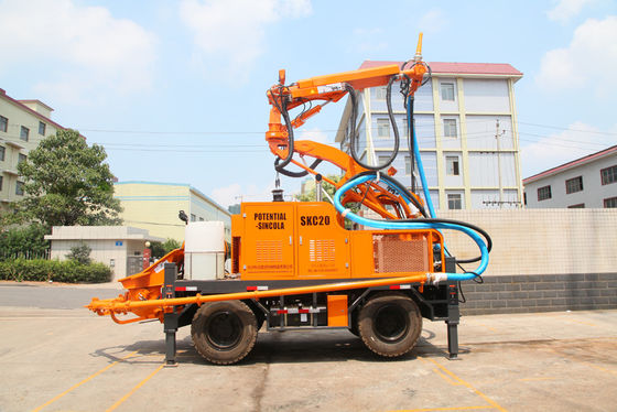 KC2012W machten Shotcrete-Maschinen-drahtlose Fernbedienung mit externem Luftkompressor nass